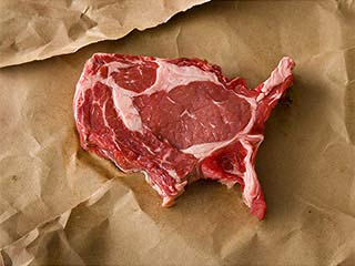 Новый Регион: Художник-новатор ''увидел'' Америку сочным куском мяса